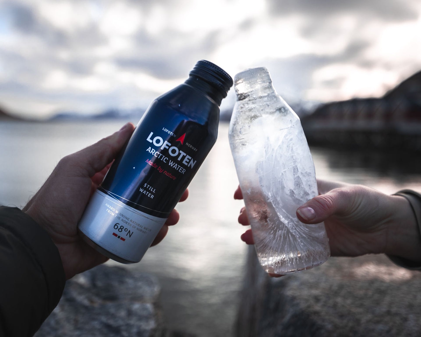 Agua ártica de Lofoten